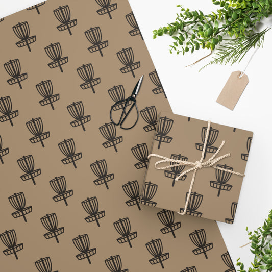 Wrapping Paper Black on Tan