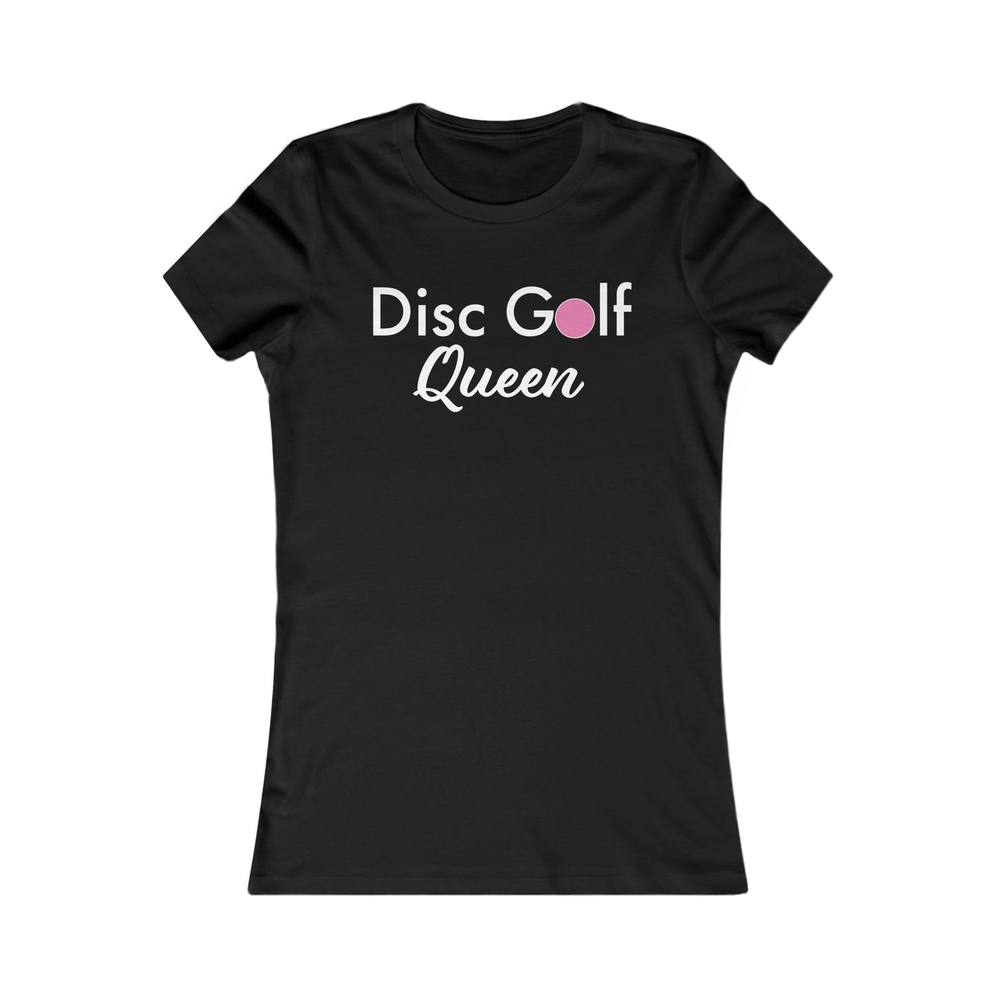 "Disc Golf Queen"  Women's Favorite Black Tee