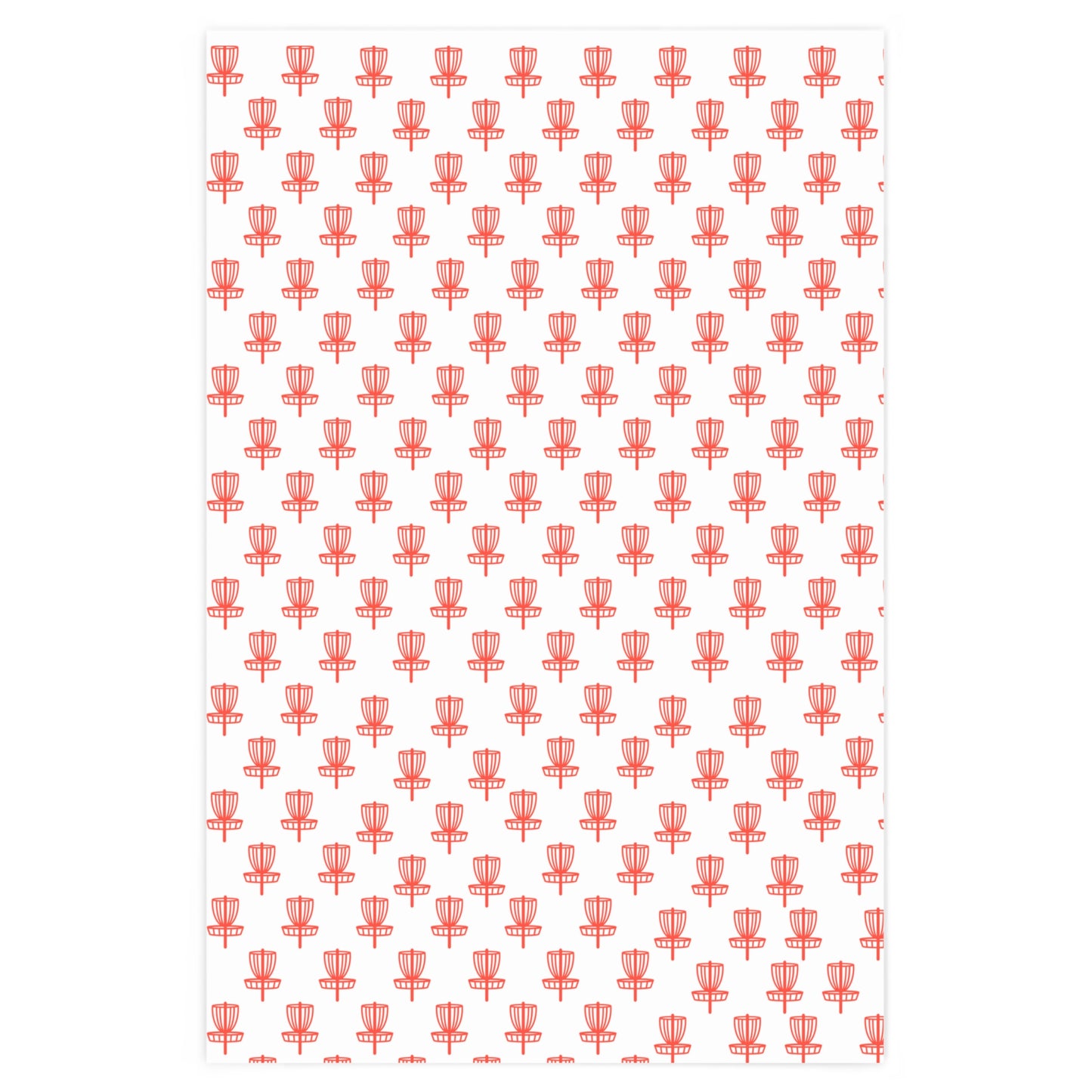 Wrapping Paper Red on White