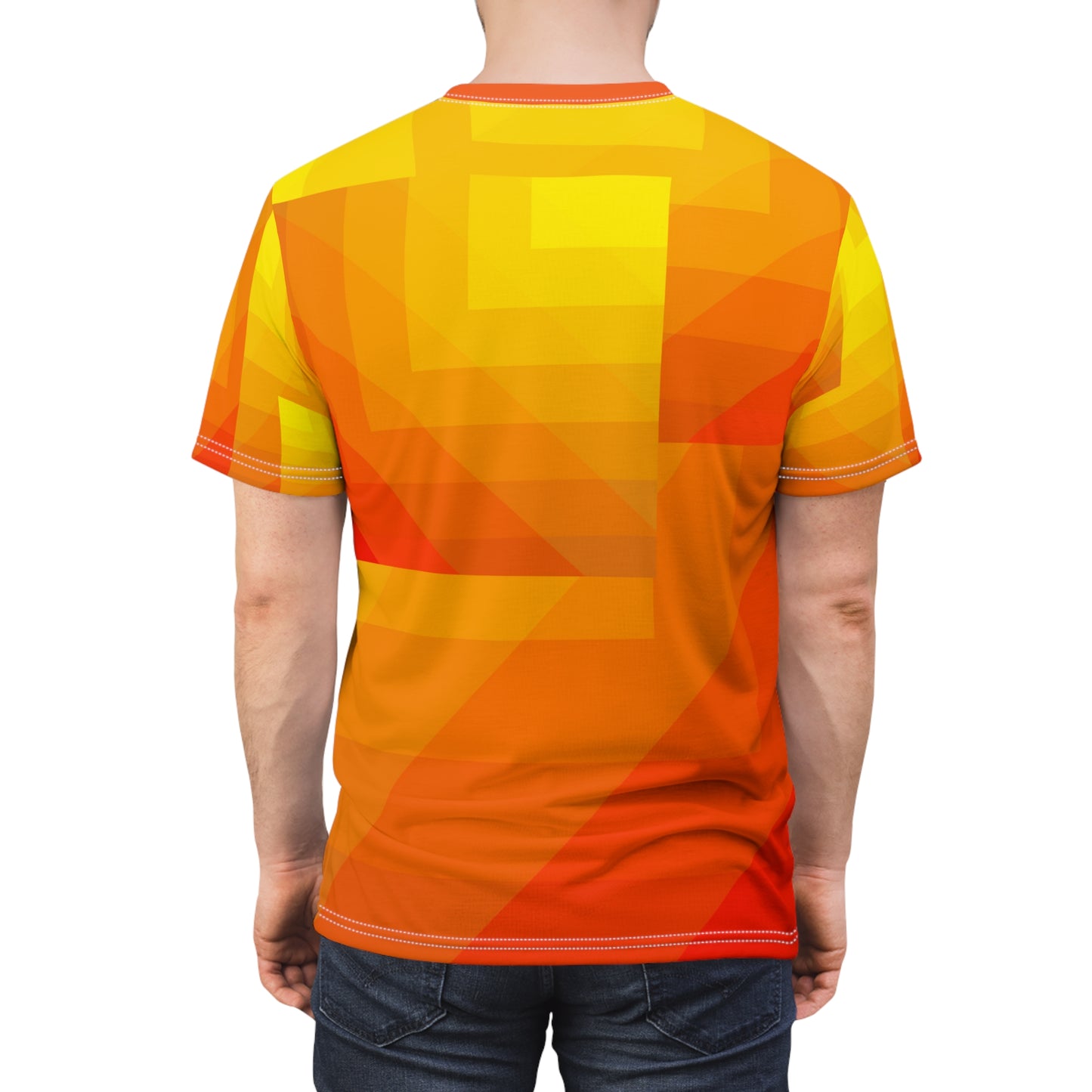 Funky Orange Unisex Cut & Sew Tee (AOP)