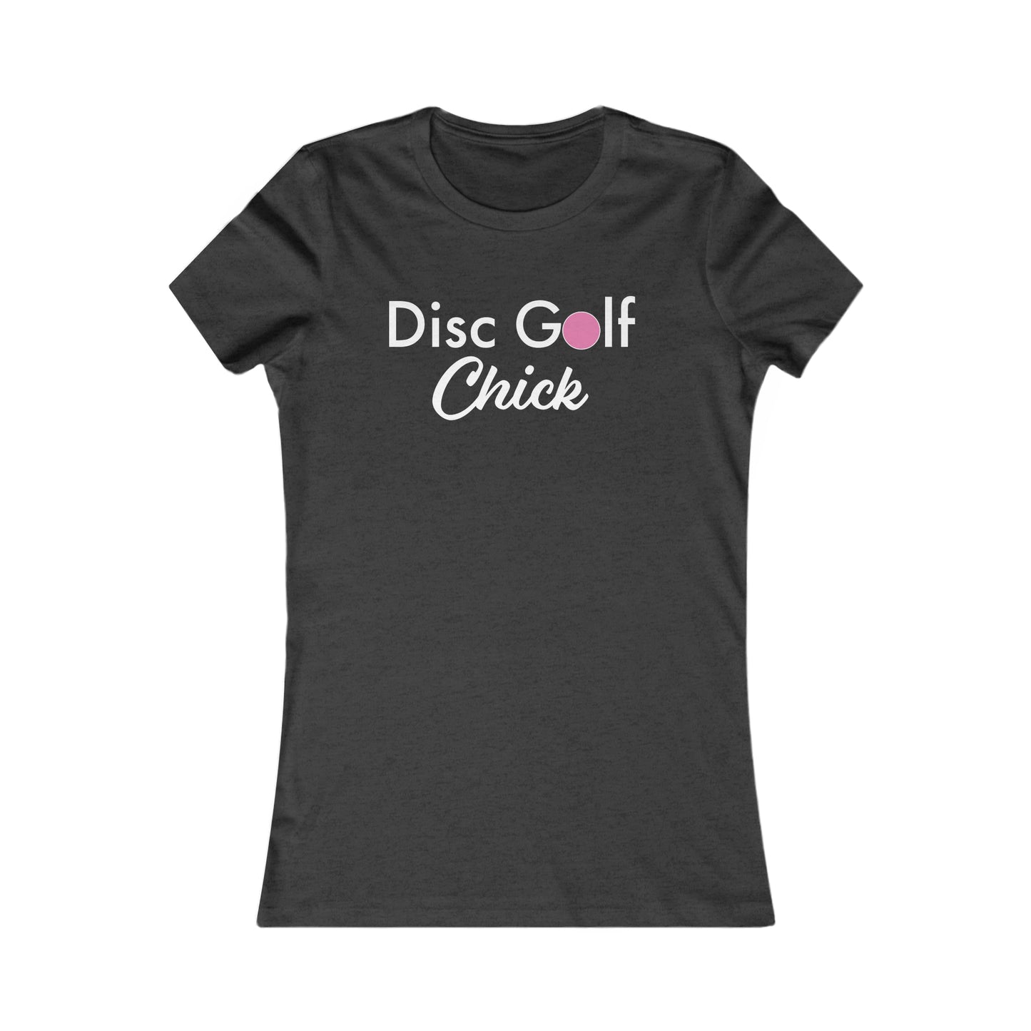 "Disc Golf Chick"  Women's Favorite Black Tee