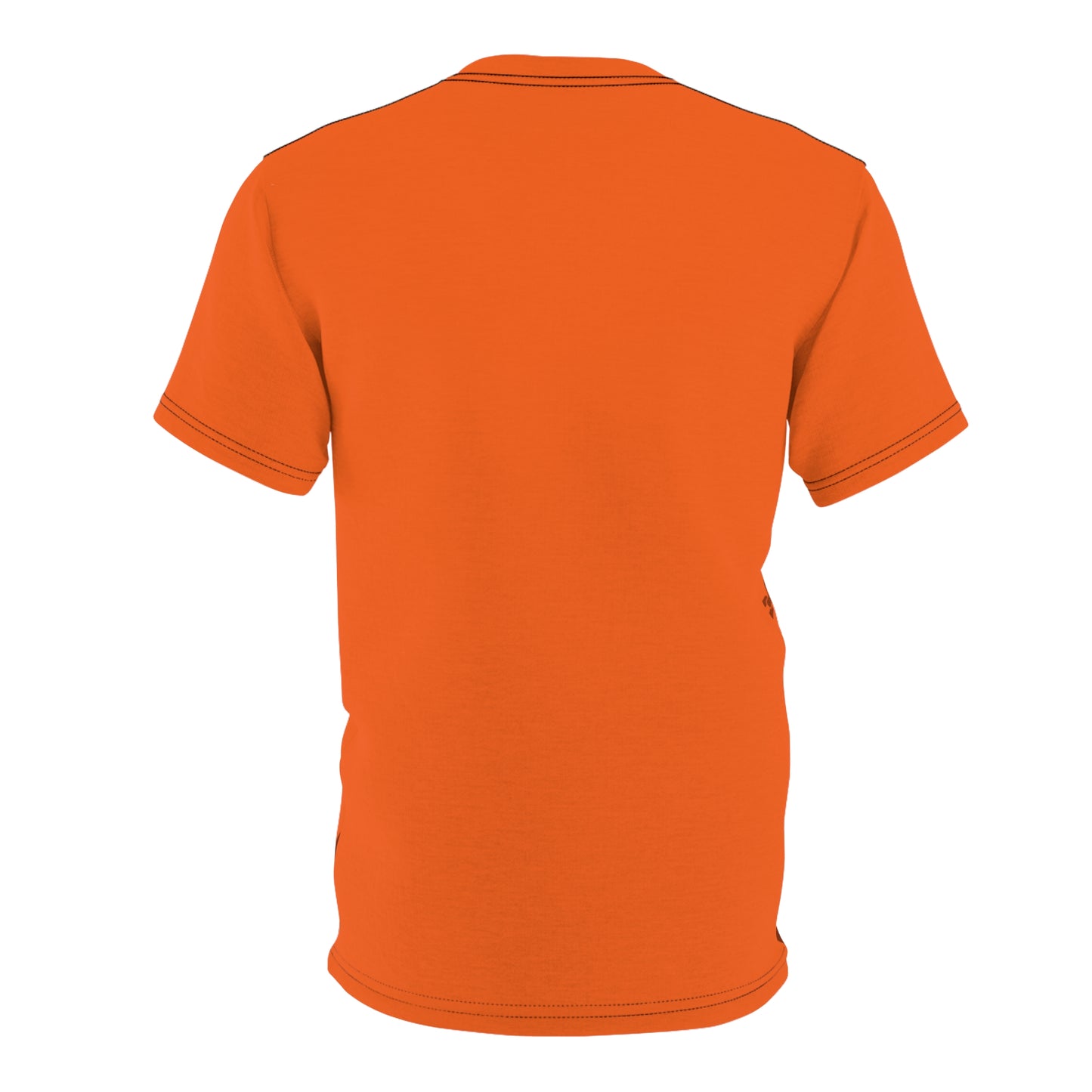 Atom Basket Orange Unisex Cut & Sew Tee (AOP)