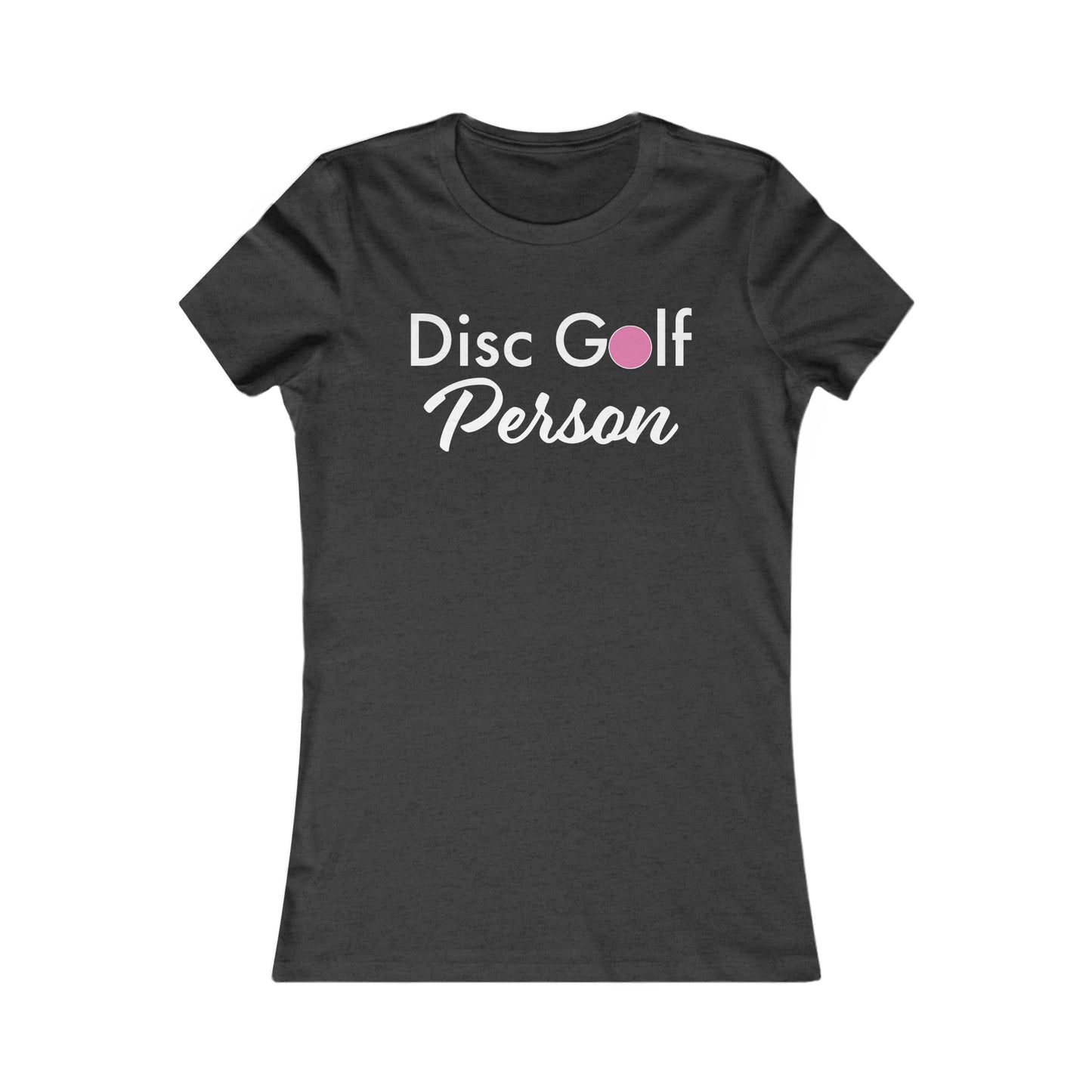 "Disc Golf Person"  Women's Favorite Black Tee