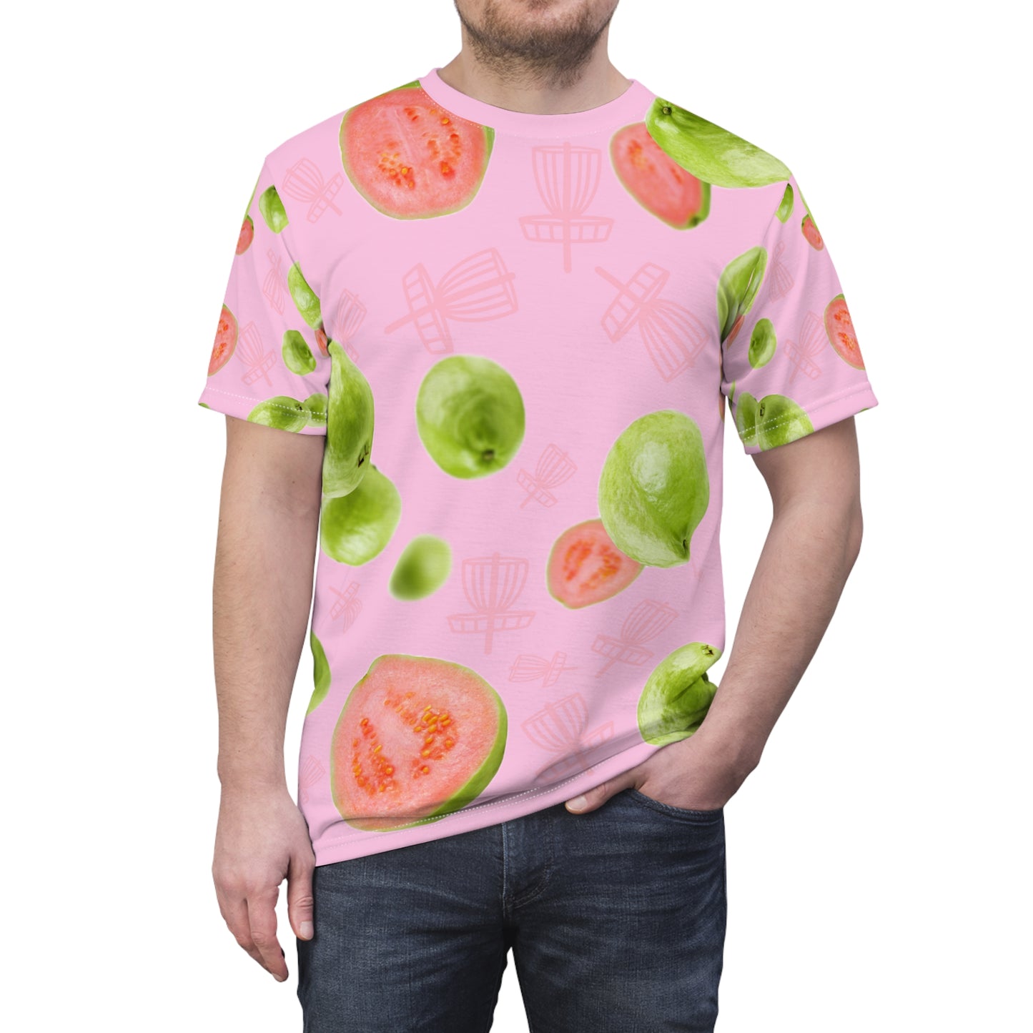 Guava Basket Unisex Cut & Sew Tee (AOP)