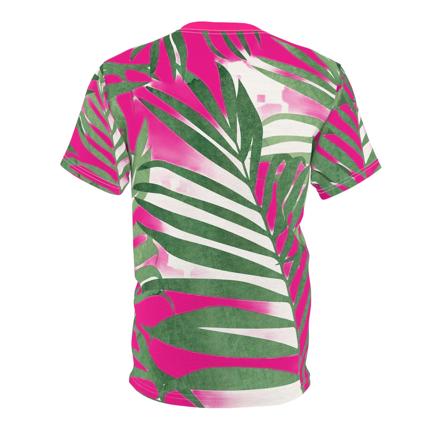 Pink Palm Unisex Cut & Sew Tee (AOP)