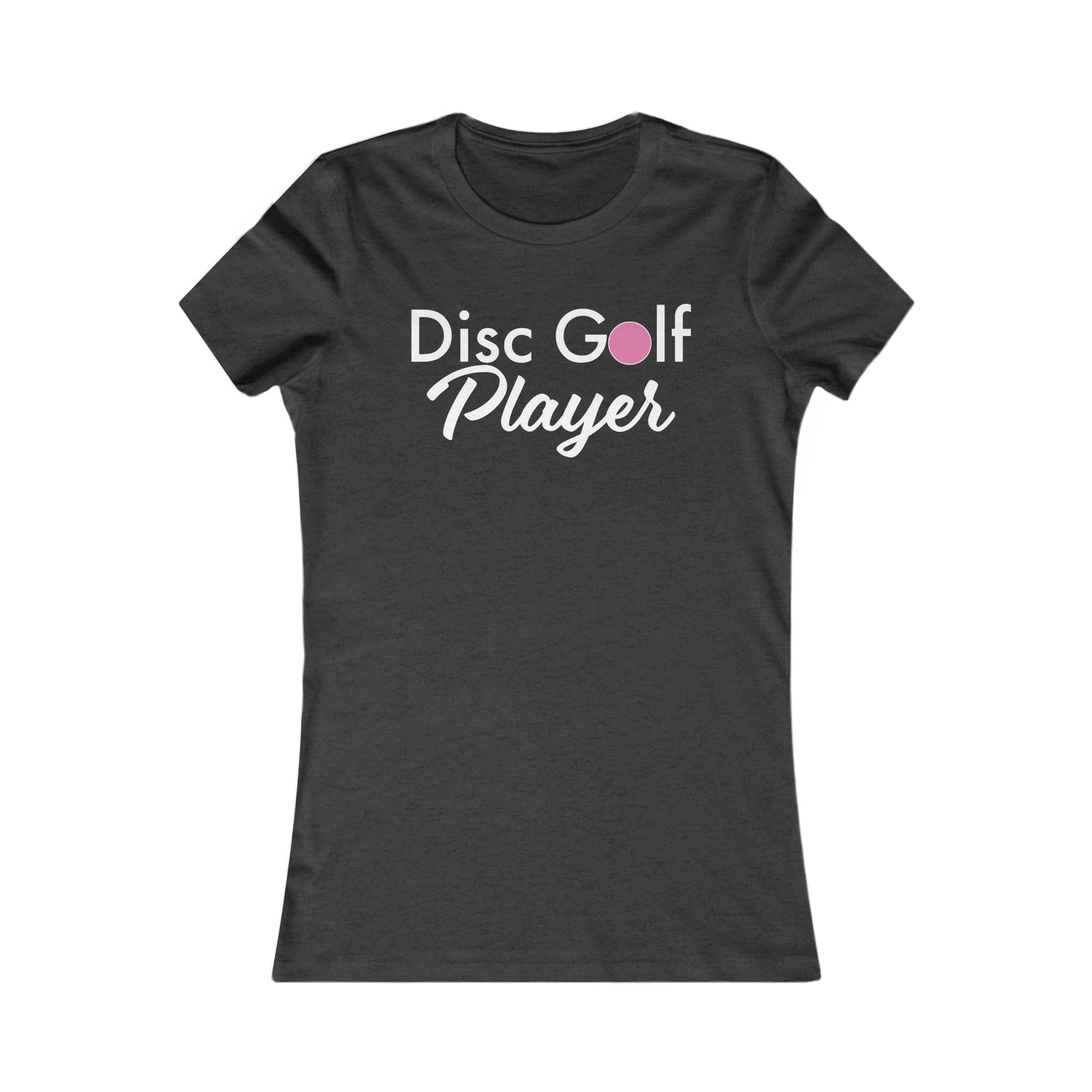 "Disc Golf Player"  Women's Favorite Black Tee