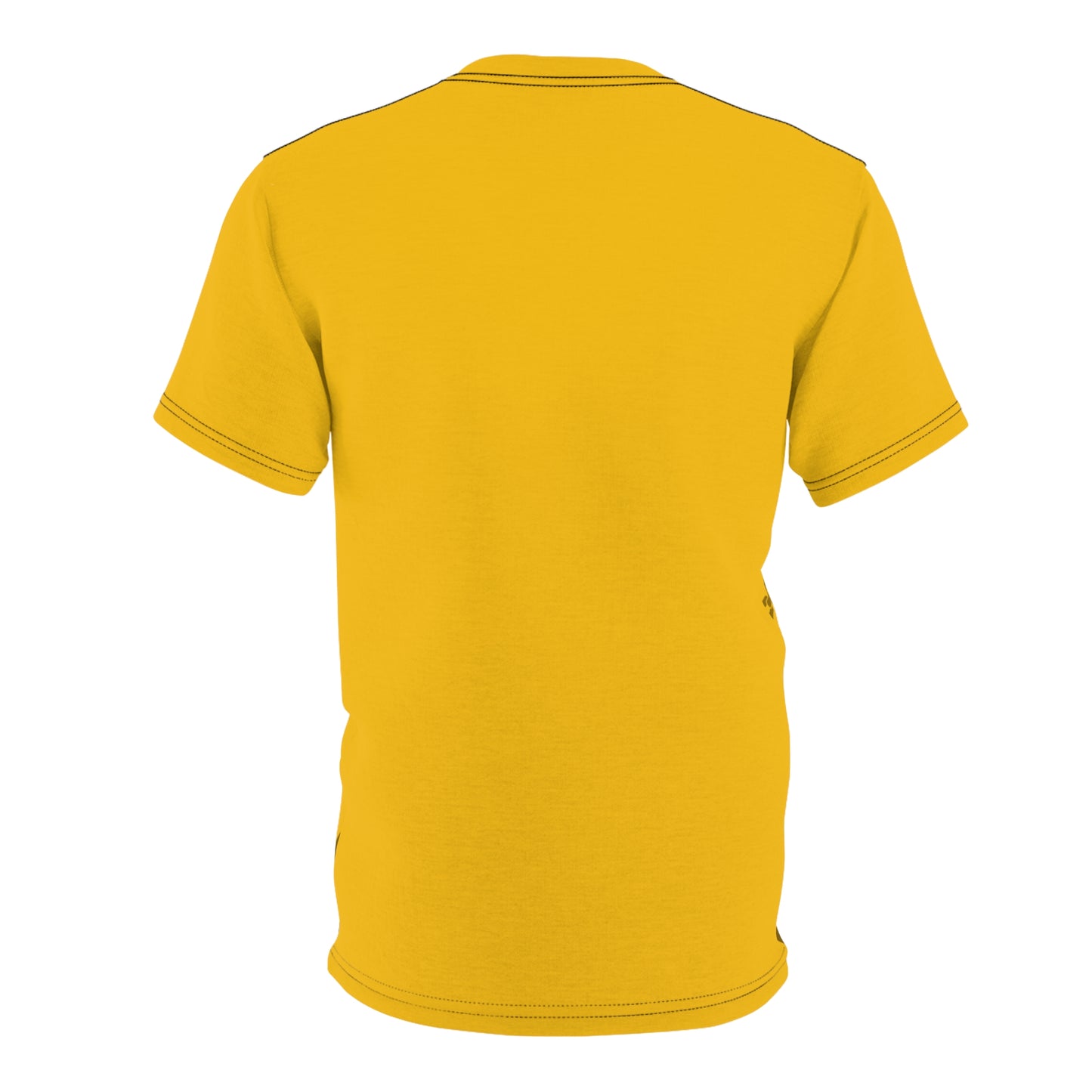 Atom Basket Yellow Unisex Cut & Sew Tee (AOP)