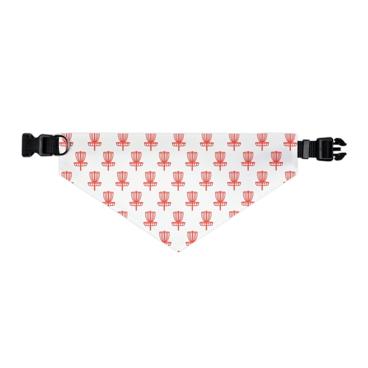 Pet Bandana Collar- Red on White