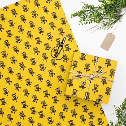 Wrapping Paper Black on Yellow