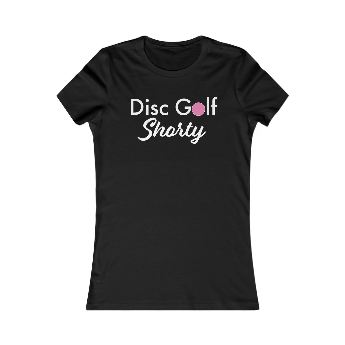 "Disc Golf Shorty"  Women's Favorite Black Tee