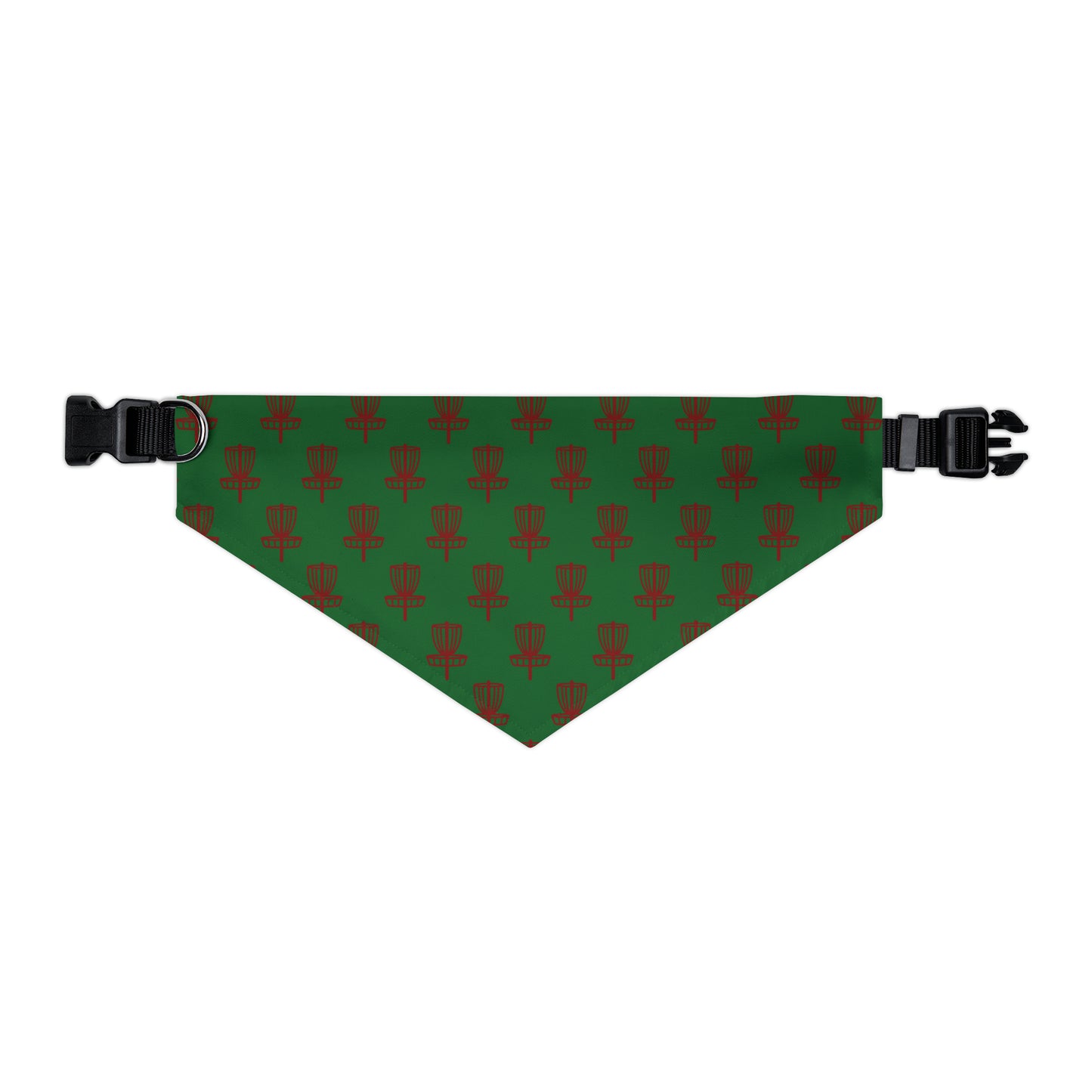 Pet Bandana Collar- Red on Green