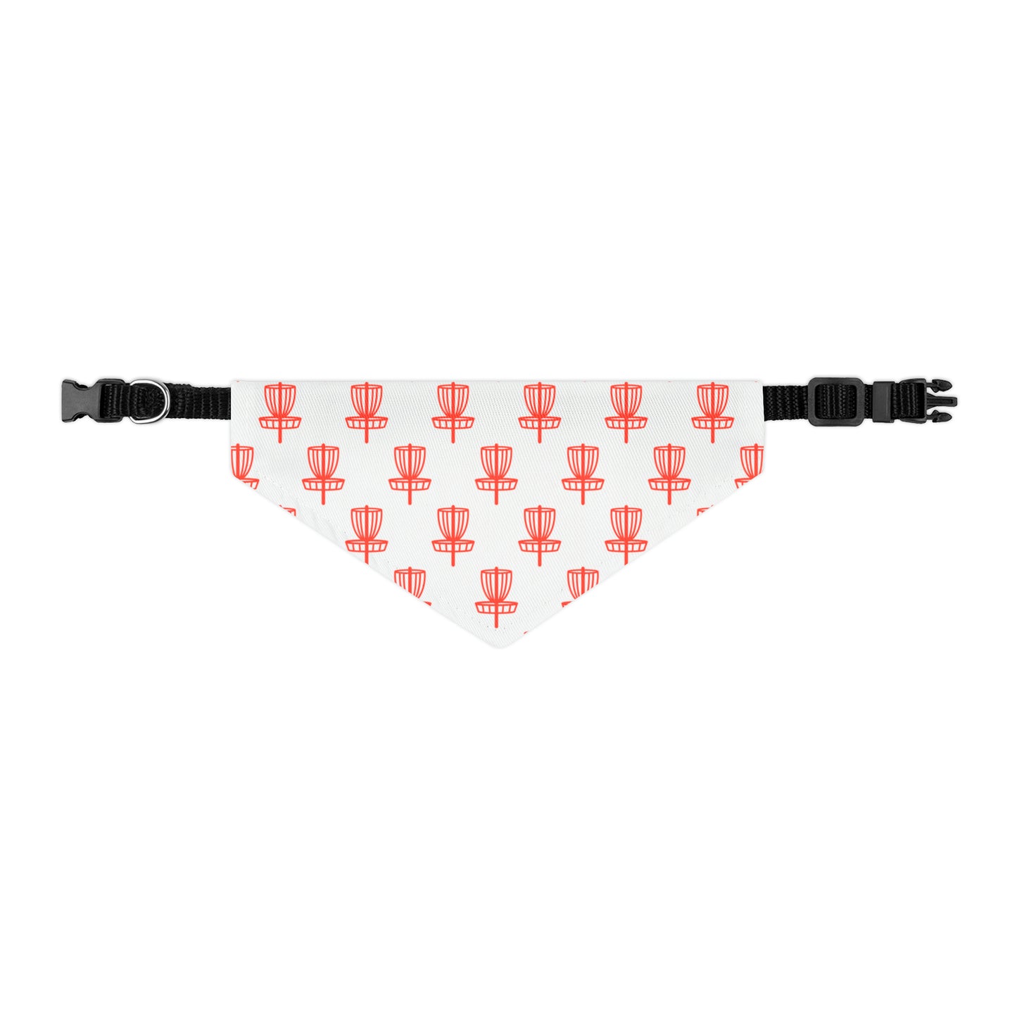 Pet Bandana Collar- Red on White