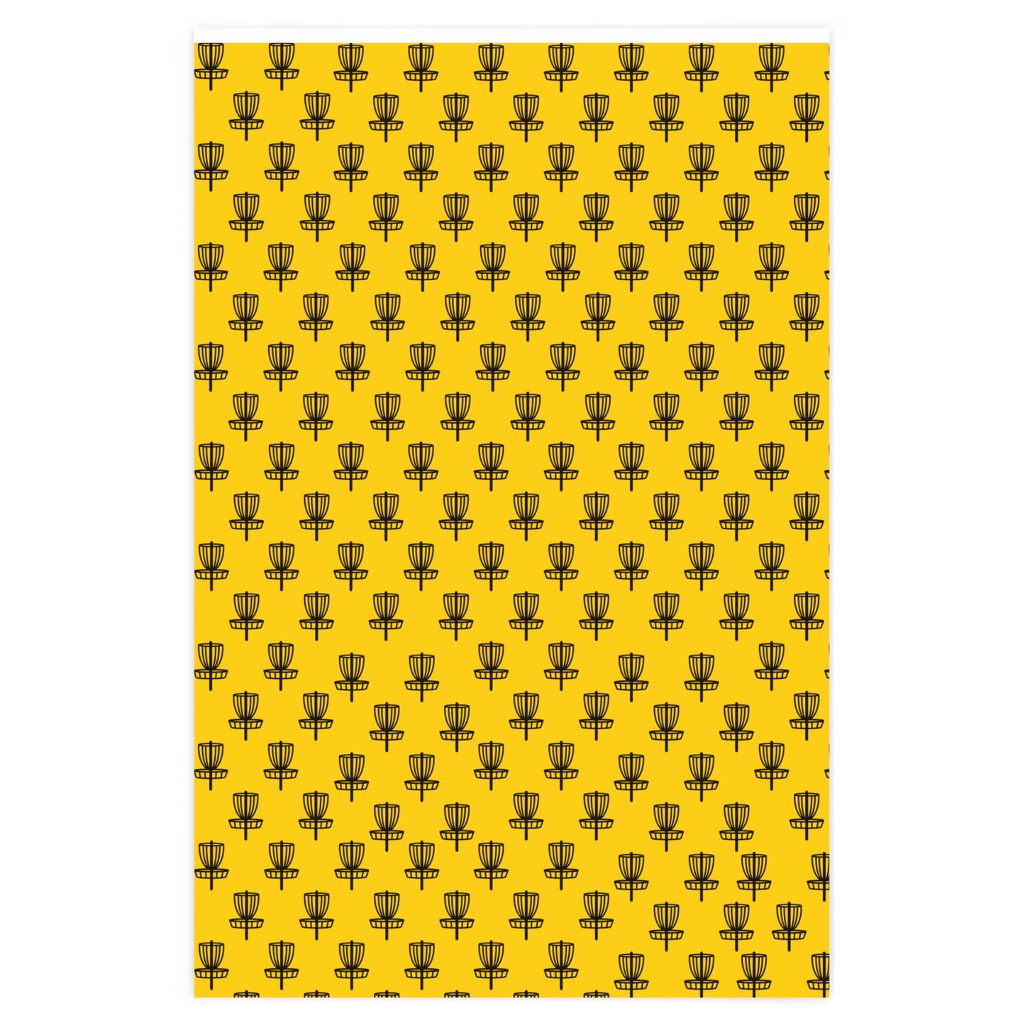 Wrapping Paper Black on Yellow