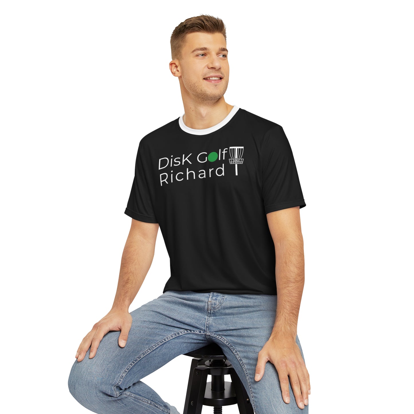 DisK Golf Richard"- Men's Polyester Tee