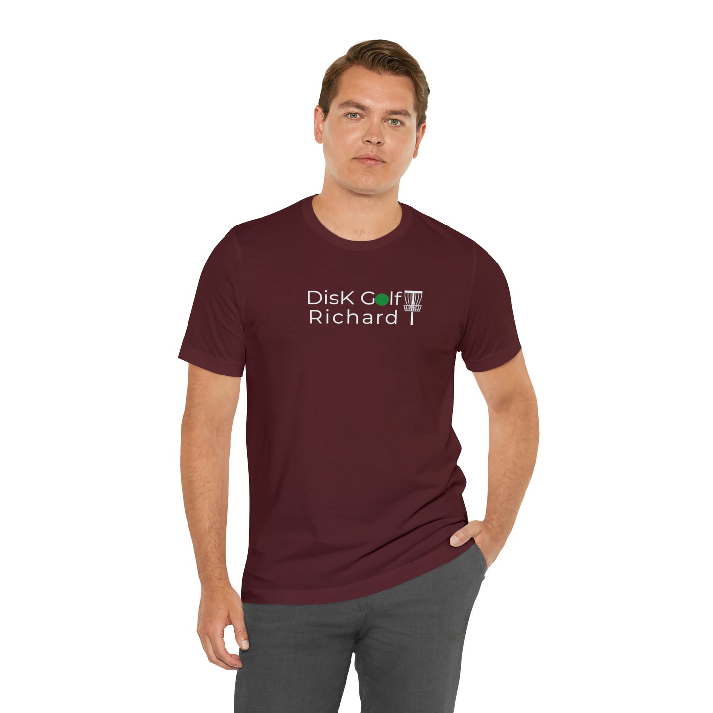 "DisK Golf Richard" - All Gender Jersey Short Sleeve Tee