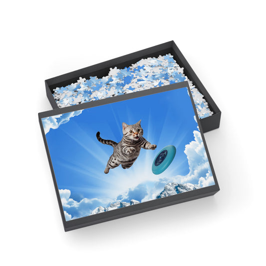 Disc Golf Cat Puzzle (500 OR 1000-Piece)