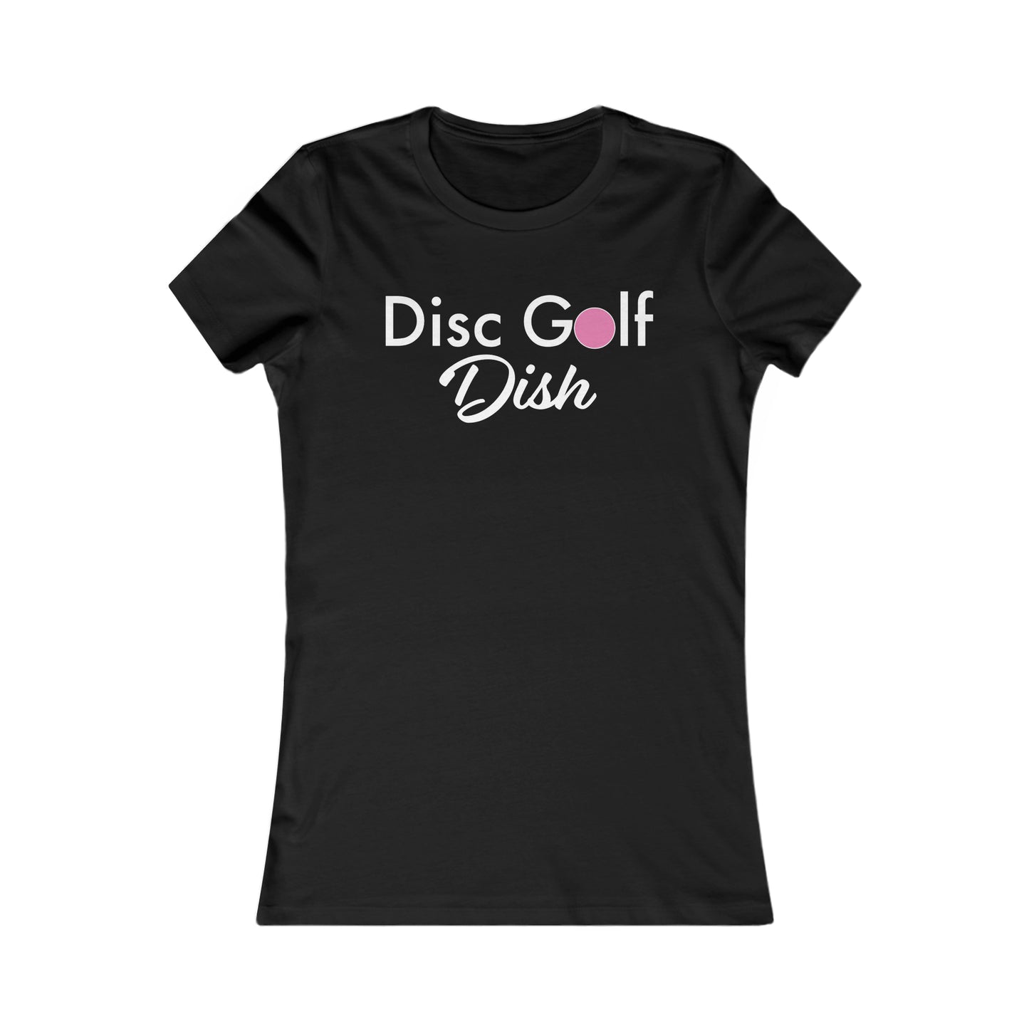 "Disc Golf Dish"  Women's Favorite Black Tee