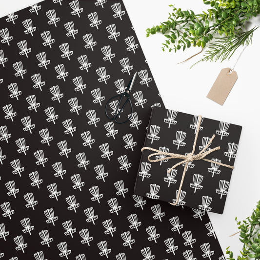 Wrapping Paper White on Black