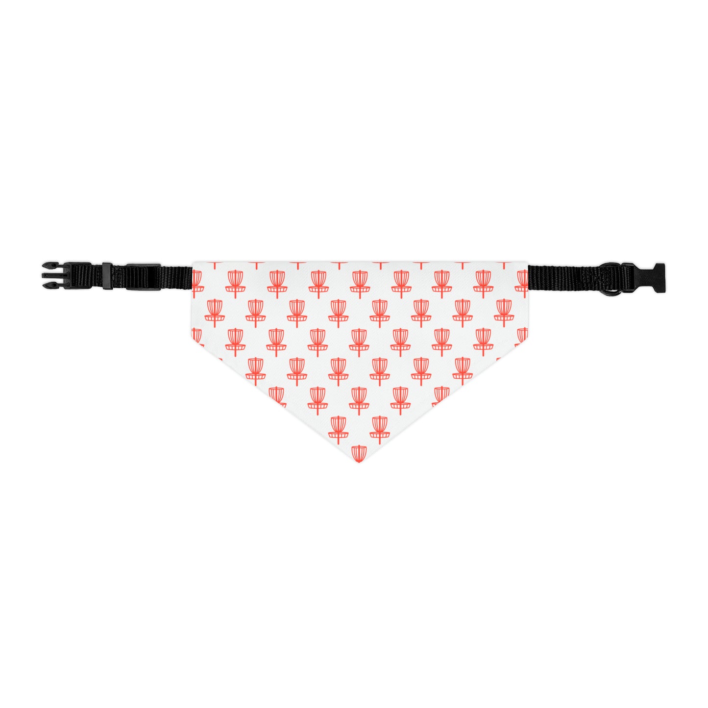 Pet Bandana Collar- Red on White