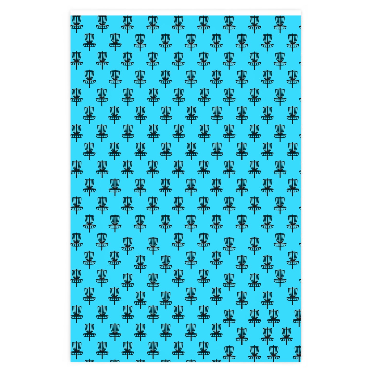 Wrapping Paper Black on Blue