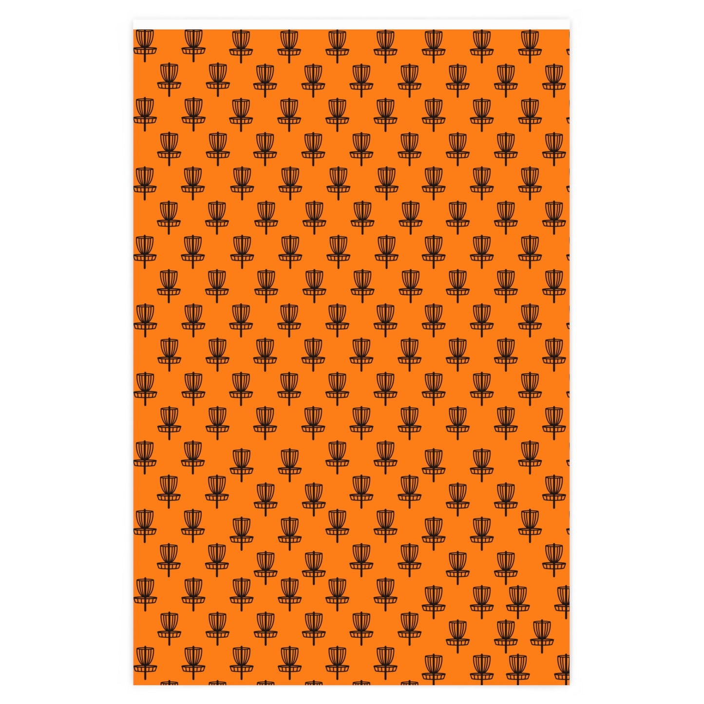 Wrapping Paper Black on Orange